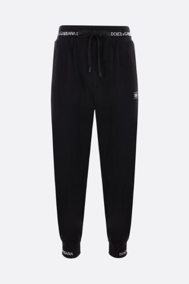 DOLCE & GABBANA - 슬랙스/수트팬츠 - 돌체앤가바나 남성 바지 logo patch jersey joggers NB26