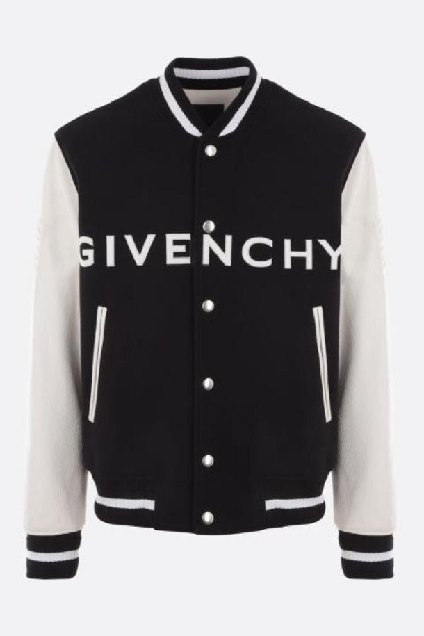 GIVENCHY - 블루종/점퍼 - 지방시 남성 자켓 wool and leather bomber jacket NB26