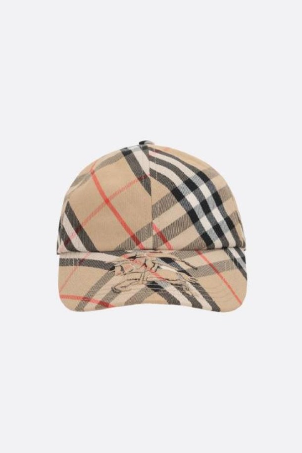 BURBERRY - 모자 - 버버리 여성 모자 Bias Check cotton blend baseball cap NB26