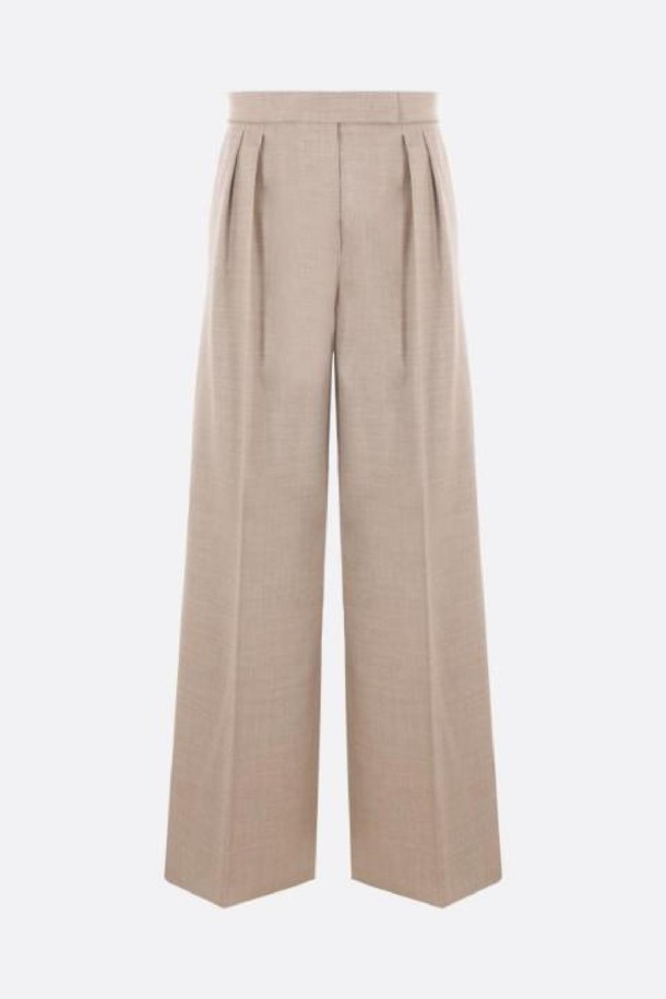 MAX MARA - 롱/미디팬츠 - 막스마라 여성 바지 Entrata wide leg wool trousers NB26