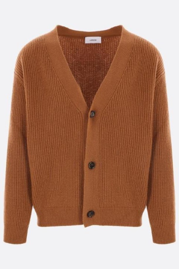 LARDINI - 스웨터 - 라르디니 남성 니트 스웨터 ribbed wool and cashmere cardigan NB26