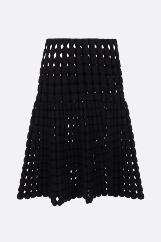 ALAIA - 미디스커트 - 알라이아 여성 스커트 perforated knit midi skirt NB26