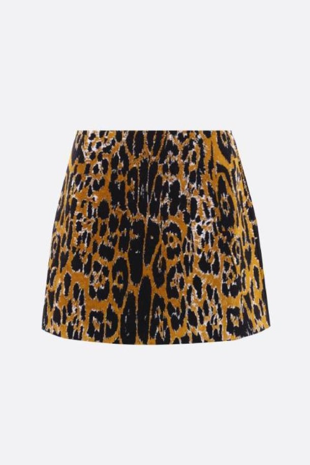 ALAIA - 미디스커트 - 알라이아 여성 스커트 jacquard knit miniskirt NB26