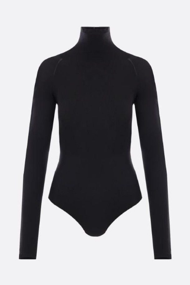 ALAIA - 반소매 티셔츠 - 알라이아 여성 티셔츠 stretch jersey bodysuit NB26