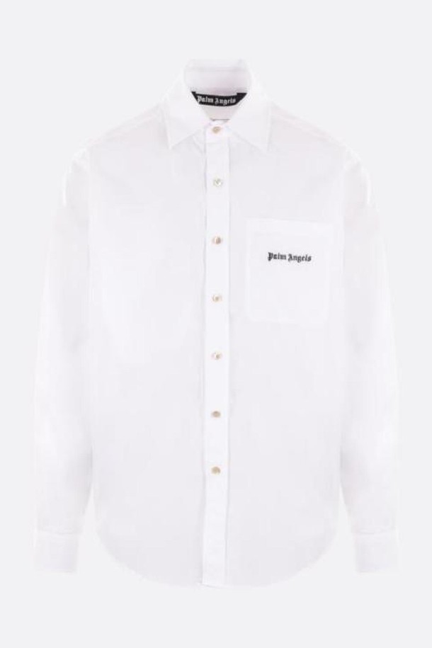 PALMANGELS - 긴팔셔츠 - 팜앤젤스 남성 셔츠 logo embroidery poplin shirt NB26