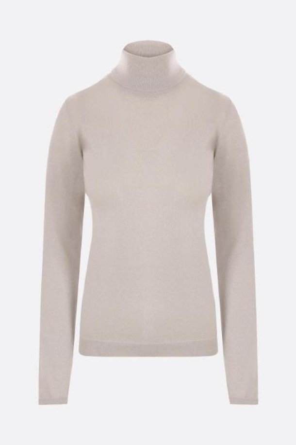 BRUNELLO CUCINELLI - 스웨터 - 브루넬로 쿠치넬리 여성 니트 스웨터 cashmere, silk and lurex turtleneck NB26