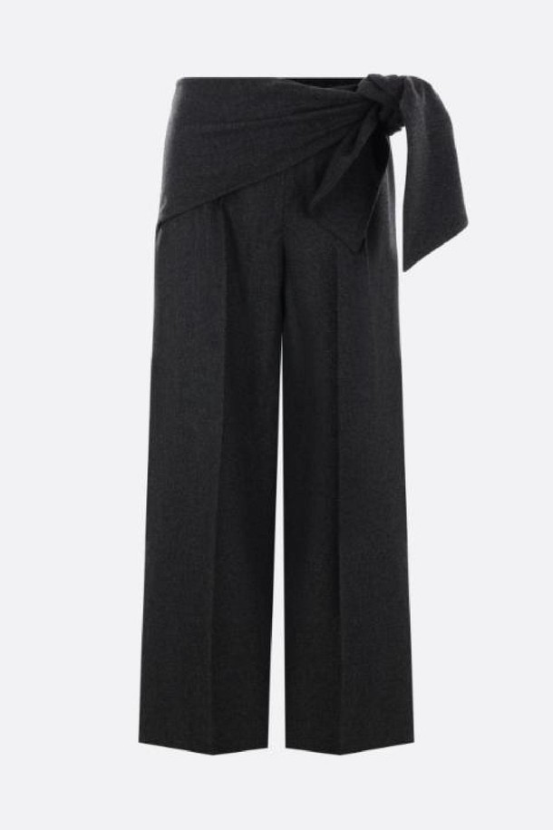 MAX MARA - 롱/미디팬츠 - 막스마라 여성 바지 Arsenio wide leg wool trousers NB26