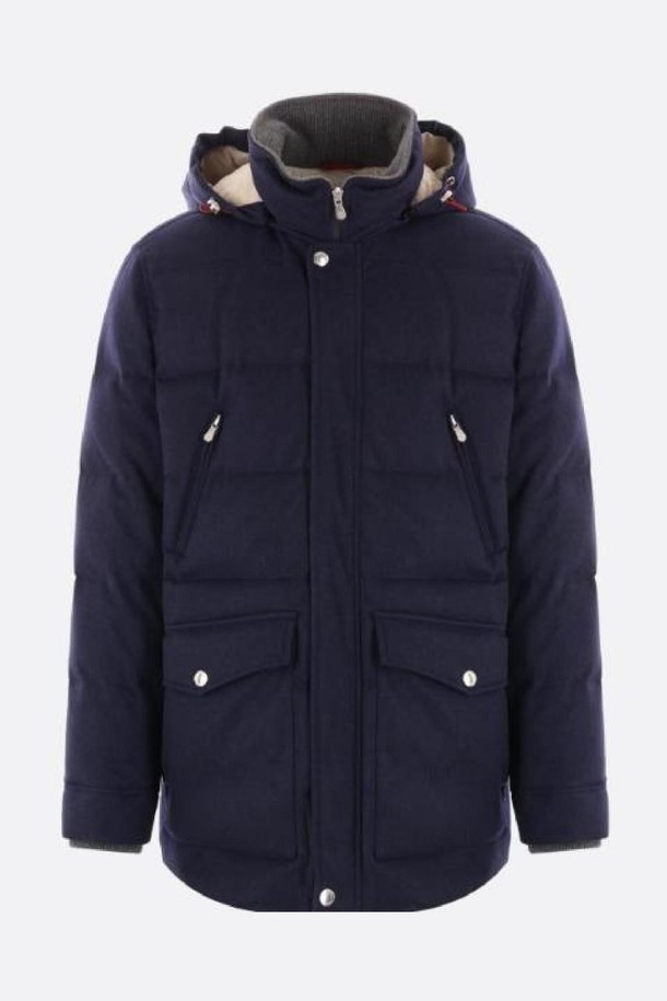 BRUNELLO CUCINELLI - 다운/패딩 - 브루넬로 쿠치넬리 남성 패딩 wool cloth down jacket NB26