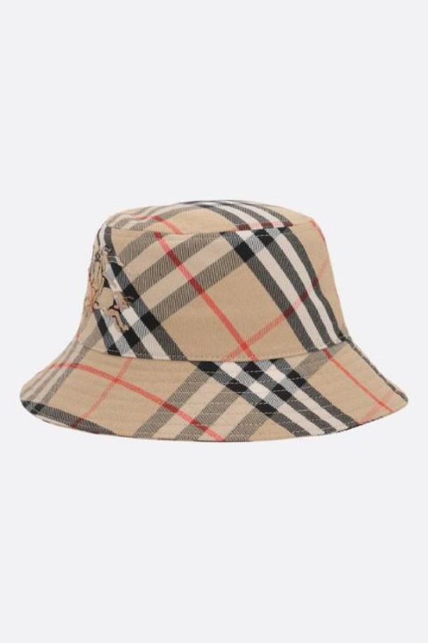 BURBERRY - 모자 - 버버리 여성 모자 Bias Check cotton blend bucket hat NB26