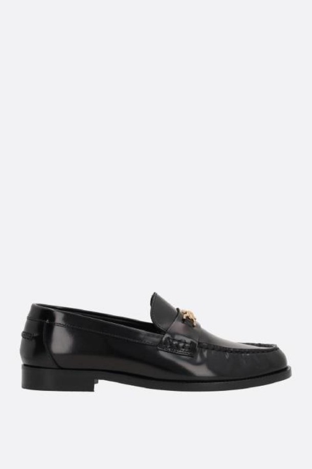 VERSACE - 코트 - 베르사체 여성 로퍼 Medusa 95 shiny leather loafers NB26