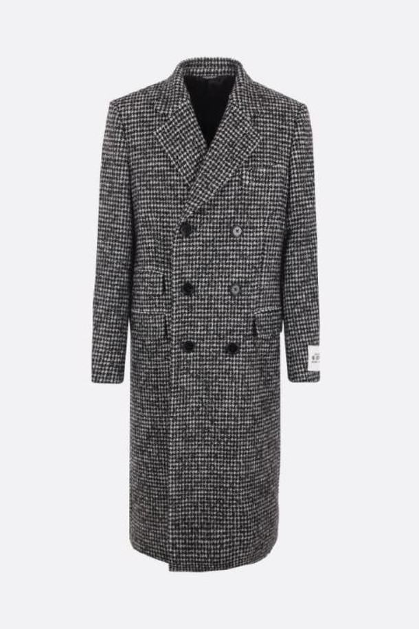 DOLCE & GABBANA - 코트 - 돌체앤가바나 남성 코트 double breasted houndstooth wool blend coat NB26