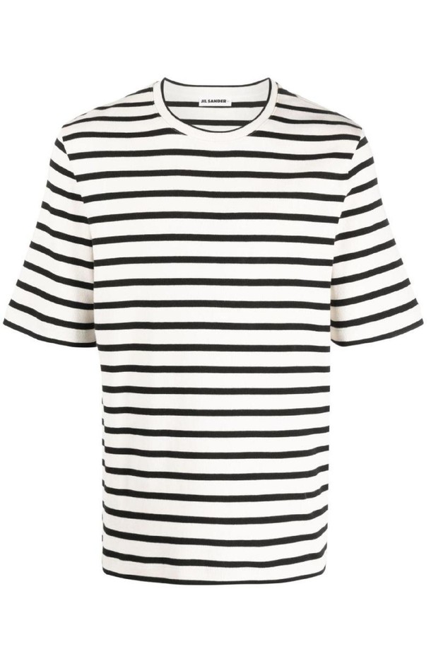 JIL SANDER - 반팔티셔츠 - 질샌더 남성 티셔츠 STRIPED COTTON T SHIRT NB30