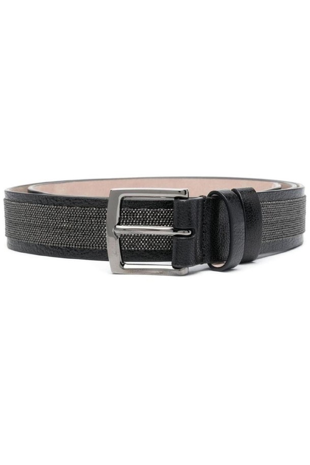 BRUNELLO CUCINELLI - 벨트 - 브루넬로 쿠치넬리 여성 벨트 LEATHER BELT WITH PRECIOUS DETAILS NB30