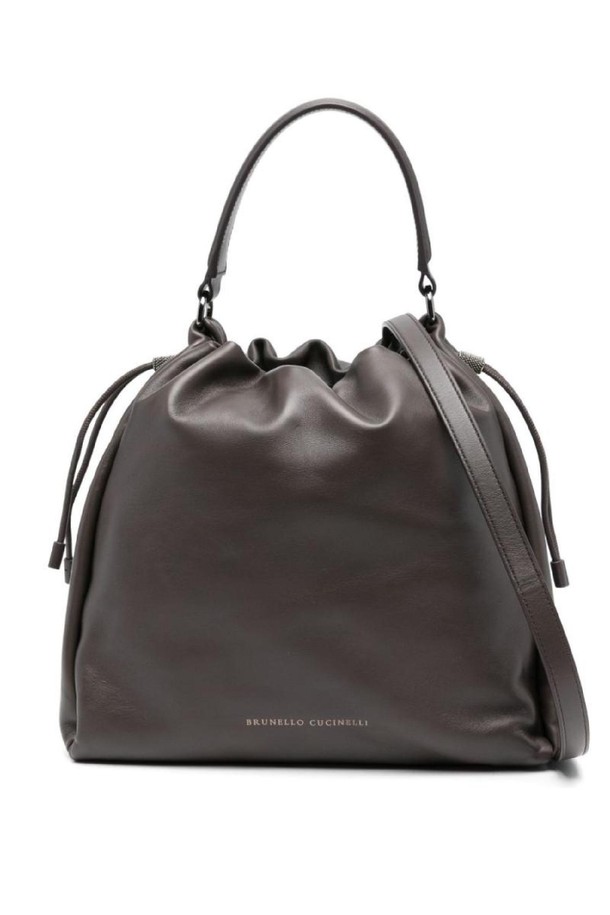 BRUNELLO CUCINELLI - 숄더백 - 브루넬로 쿠치넬리 여성 버킷백 SOFT LEATHER BUCKET BAG WITH PRECIOUS DETAILS NB30