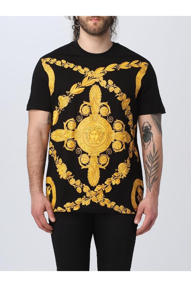 VERSACE - 반팔티셔츠 - 베르사체 남성 티셔츠 Versace cotton t shirt NB03