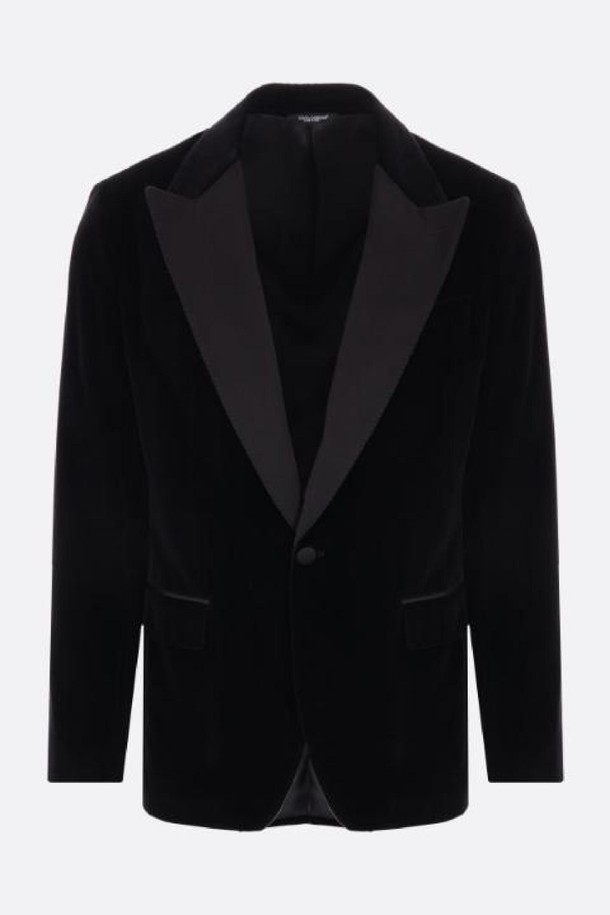 DOLCE & GABBANA - 블루종/점퍼 - 돌체앤가바나 남성 자켓 velvet tuxedo jacket NB26