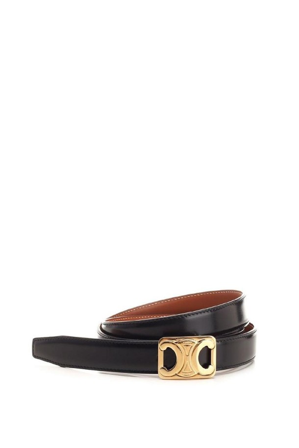 CELINE - 벨트 - 셀린느 여성 벨트 REVERSIBLE MEDIUM 25MM BELT TAN BLACK NB19