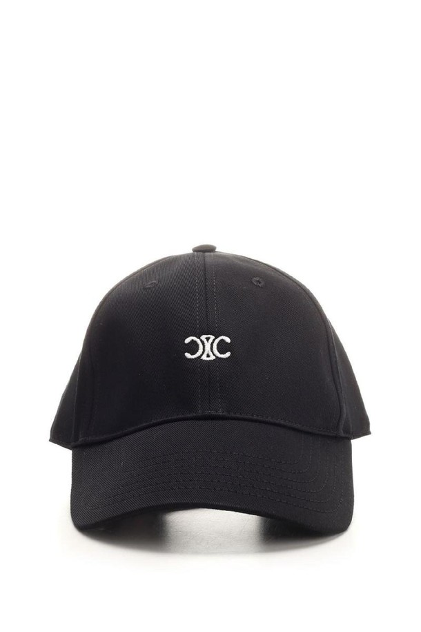 CELINE - 모자 - 셀린느 남성 모자 Triomphe cotton baseball cap NB19