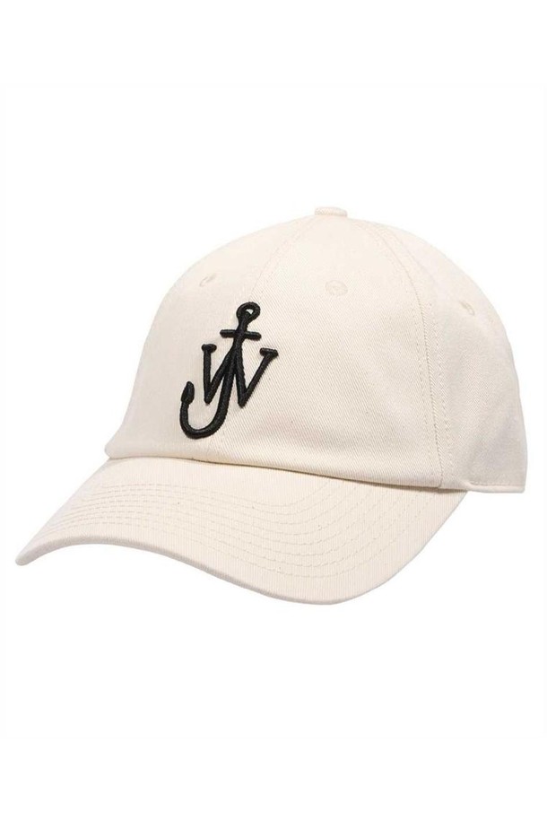 JW ANDERSON - 모자 - JW앤더슨 남성 모자 JW Anderson AC0198 FA0349 EMBROIDERED LOGO BASEBALL Cap   White NB24