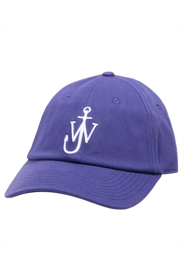 JW ANDERSON - 모자 - JW앤더슨 남성 모자 JW Anderson AC0198 FA0349 EMBROIDERED LOGO BASEBALL Cap   Blue NB24