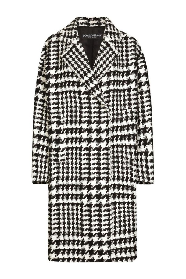 DOLCE & GABBANA - 코트 - 돌체앤가바나 여성 코트 PIED DE POULE OVERSIZED COAT NB30