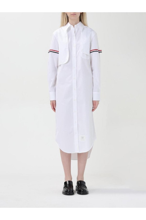 THOM BROWNE - 긴소매 원피스 - 톰브라운 여성 원피스 Womans Dress Thom Browne NB03