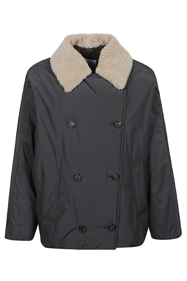 BRUNELLO CUCINELLI - 점퍼 - 브루넬로 쿠치넬리 여성 자켓 DOWN COAT WITH SHEARLING NECK NB30