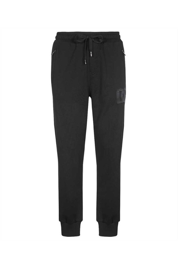 DOLCE & GABBANA - 슬랙스/수트팬츠 - 돌체앤가바나 남성 팬츠 Dolce   Gabbana GWT1AZ G7C8H DG LOGO EMBROIDERED TRACK Trousers   Black NB24