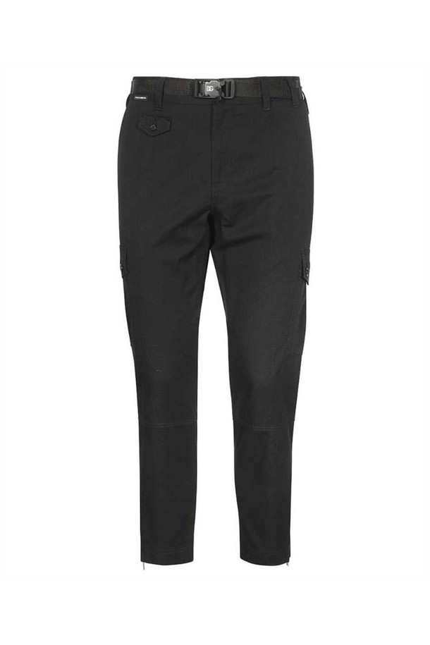 DOLCE & GABBANA - 슬랙스/수트팬츠 - 돌체앤가바나 남성 팬츠 Dolce   Gabbana GYA8ET GEY93 COTTON CROPPED STRAIGHT LEG Trousers   Black NB24