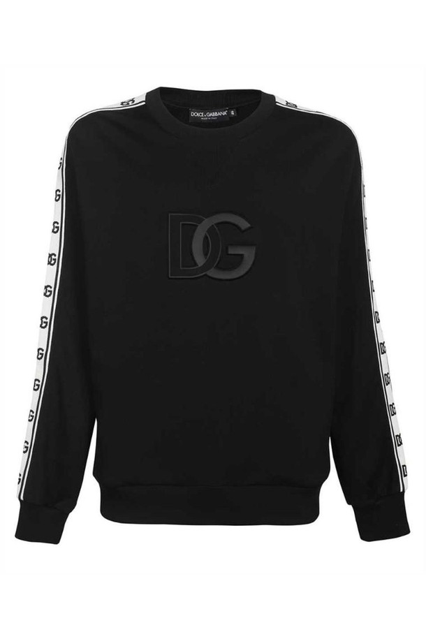 DOLCE & GABBANA - 스웨트셔츠 - 돌체앤가바나 남성 맨투맨 후드 Dolce   Gabbana G9XJ5Z FU7DU LOGO Sweatshirt   Black NB24