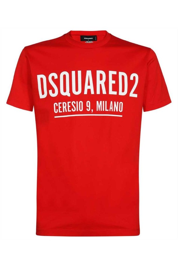 Dsquared2 - 반팔티셔츠 - 디스퀘어드2 남성 티셔츠 Dsquared2 S71GD1058 S23009 CERESIO9 COOL T shirt   Red NB24