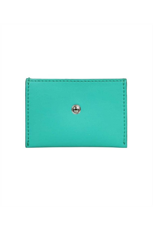 STELLA McCARTNEY - 반지갑 - 스텔라 맥카트니 여성 카드지갑 Stella McCartney 7P0028 WP0160 LOGO PLAQUE Card holder   Green NB24