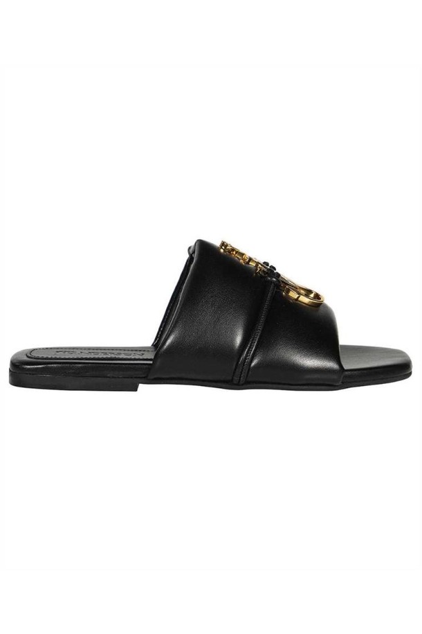 JW ANDERSON - 샌들 - JW앤더슨 여성 슬리퍼 JW Anderson ANW39026A 16140 ANCHOR LOGO Slides   Black NB24