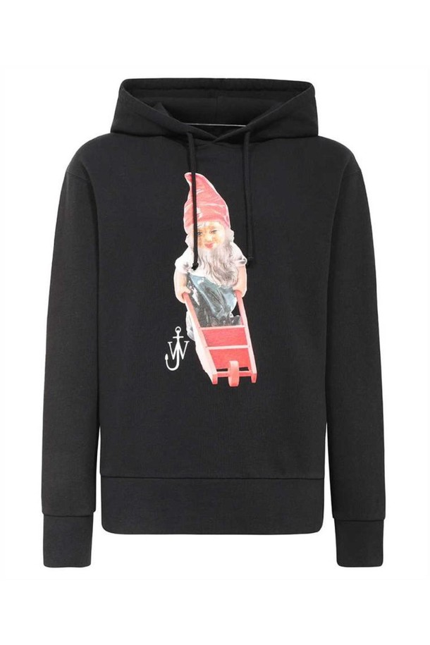 JW ANDERSON - 스웨트셔츠 - JW앤더슨 남성 맨투맨 후드 JW Anderson JW0159 PG0861 GNOME Hoodie   Black NB24