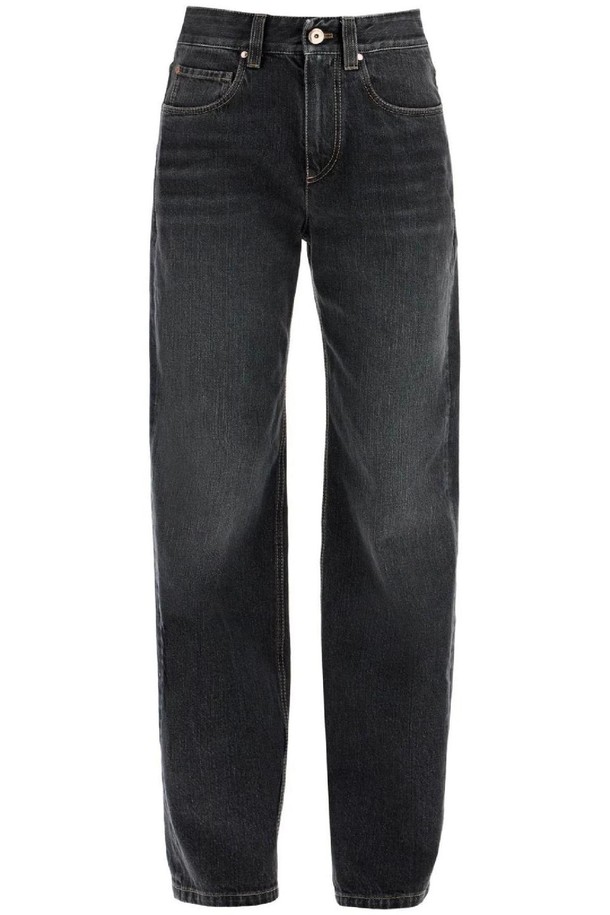 BRUNELLO CUCINELLI - 데님 - 브루넬로 쿠치넬리 여성 청바지 loose fit jeans with medium NB02