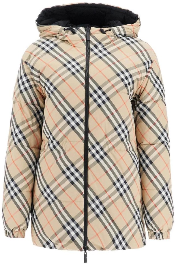 BURBERRY - 점퍼 - 버버리 여성 패딩 reversible midi down jacket NB02