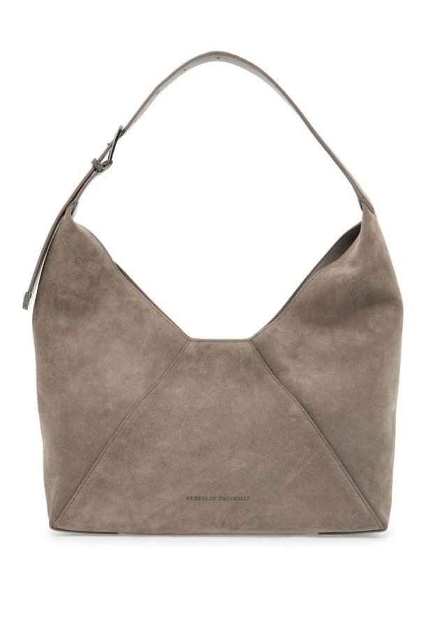 BRUNELLO CUCINELLI - 숄더백 - 브루넬로 쿠치넬리 여성 숄더백 bc duo suede leather hobo bag with NB02