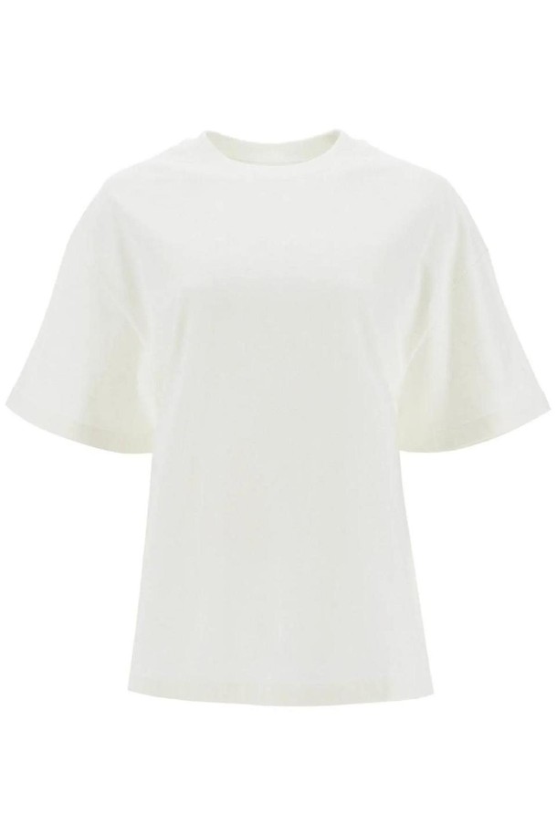 JIL SANDER - 반소매 티셔츠 - 질샌더 여성 티셔츠 oversized t shirt with NB02