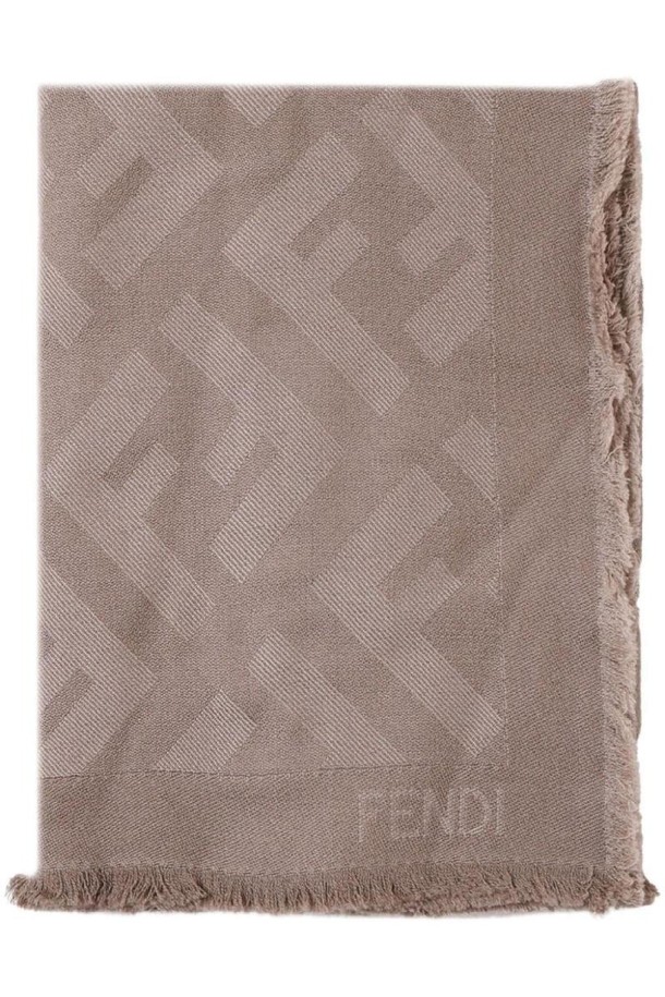 FENDI - 스카프/머플러 - 펜디 여성 스카프 FF WOOL AND SILK BLEND SCARF NB30