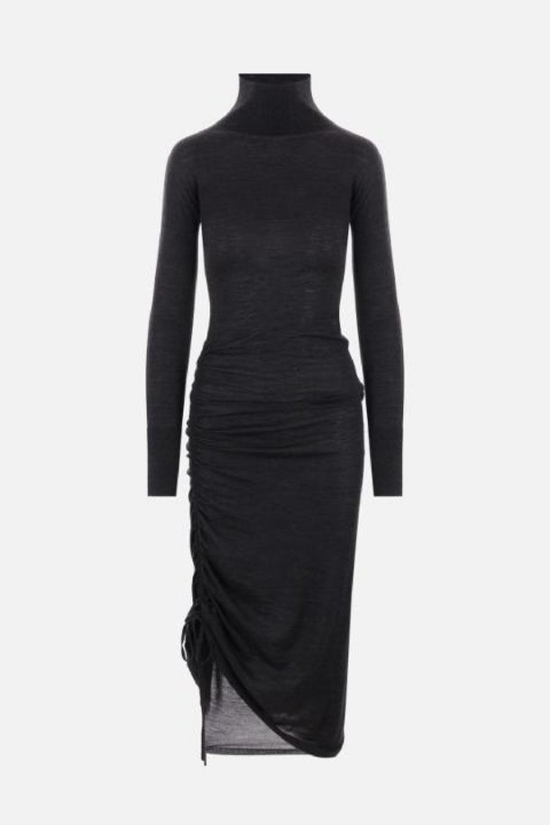 ALAIA - 긴소매 원피스 - 알라이아 여성 원피스 draped knit dress NB26