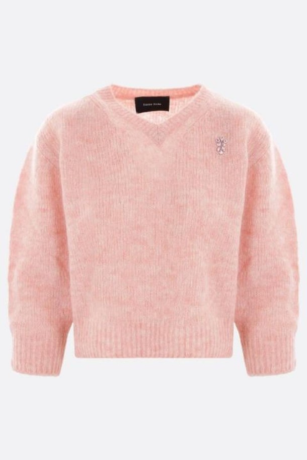 SIMONE ROCHA - 스웨터 - 시몬 로샤 여성 니트 스웨터 alpaca wool cropped sweater NB26