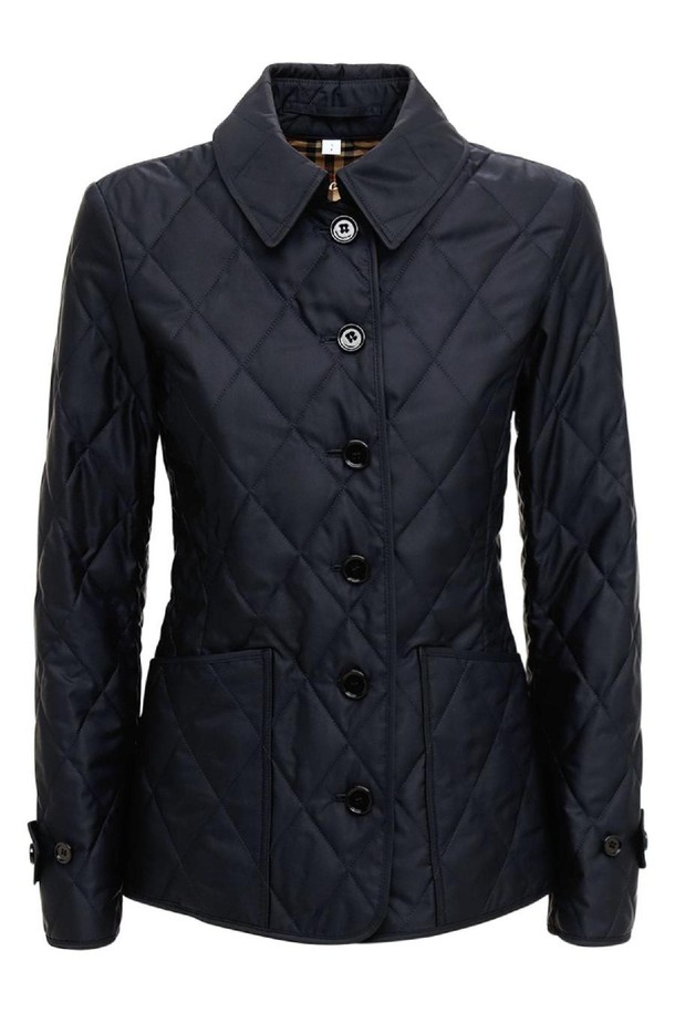 BURBERRY - 점퍼 - 버버리 여성 패딩 Fernleigh nylon buttoned quilted jacket NB01