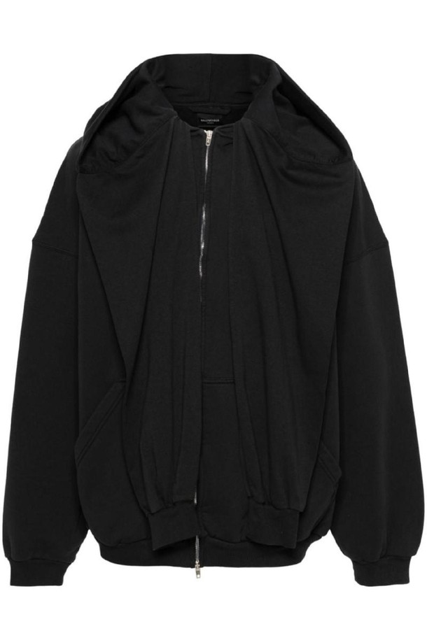 BALENCIAGA - 스웨트셔츠 - 발렌시아가 남성 맨투맨 후드 COTTON ZIPPED HOODIE NB30