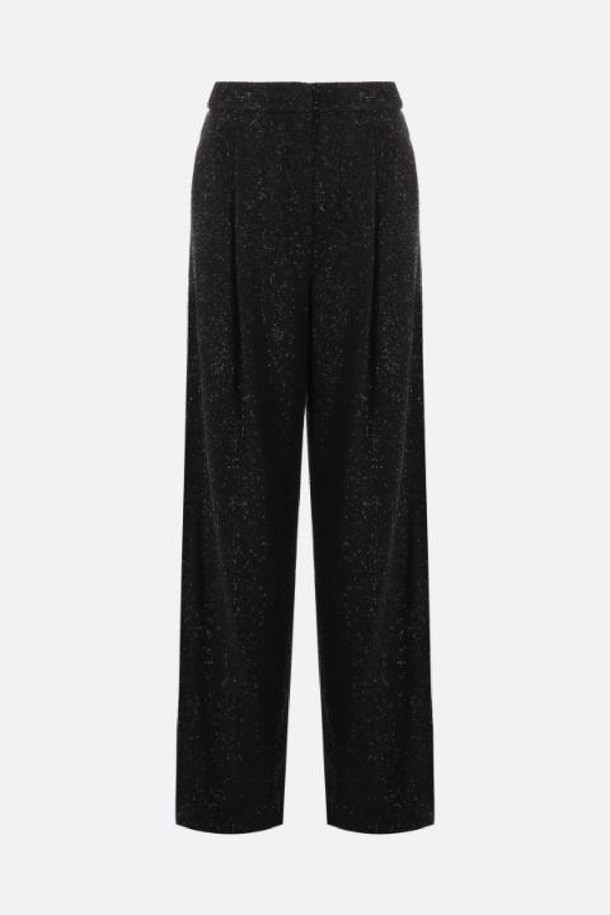 MAX MARA - 롱/미디팬츠 - 막스마라 여성 바지 Navigli wide leg wool blend trousers NB26