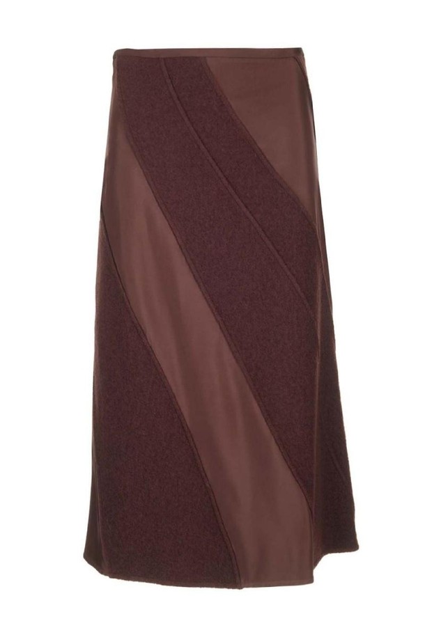 JIL SANDER - 미디스커트 - 질샌더 여성 스커트 intarsia midi skirt NB19