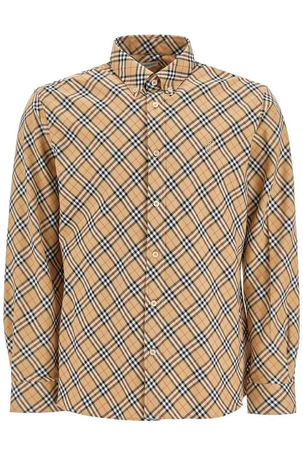 BURBERRY - 긴팔셔츠 - 버버리 남성 셔츠 ered cotton shirt NB02