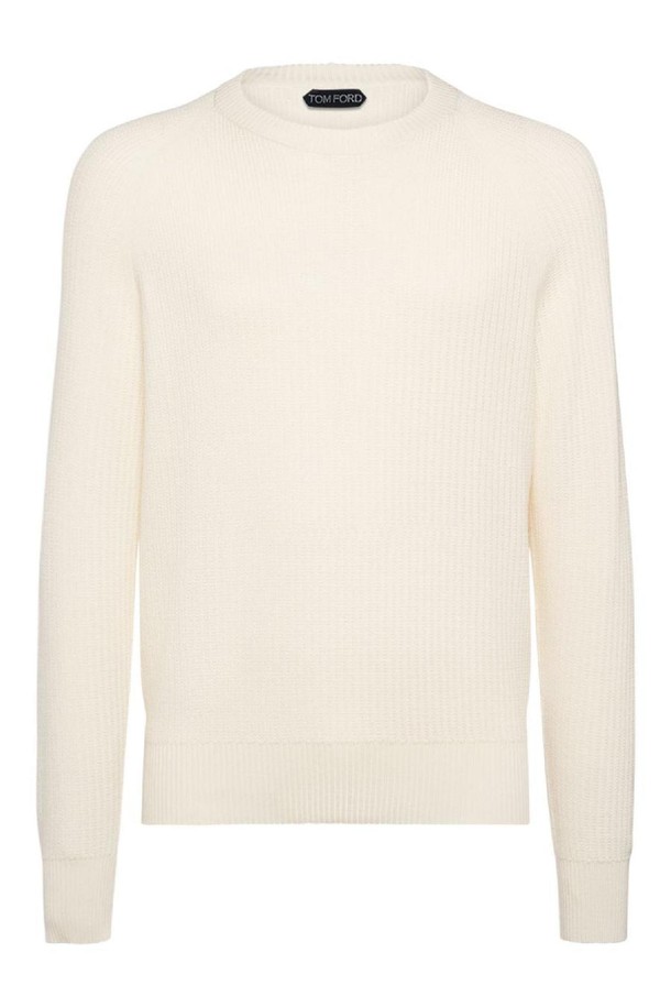 TOM FORD - 스웨터 - 톰포드 남성 스웨터 Textured wool   silk crewneck sweater NB01