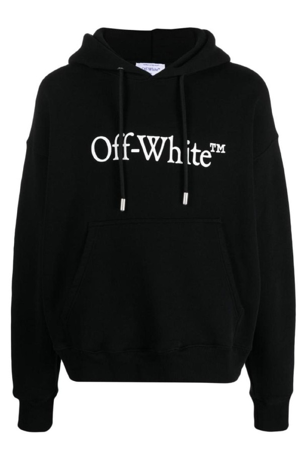 OFF-WHITE - 스웨트셔츠 - 오프화이트 남성 맨투맨 후드 BOOKISH LOGO COTTON HOODIE NB30