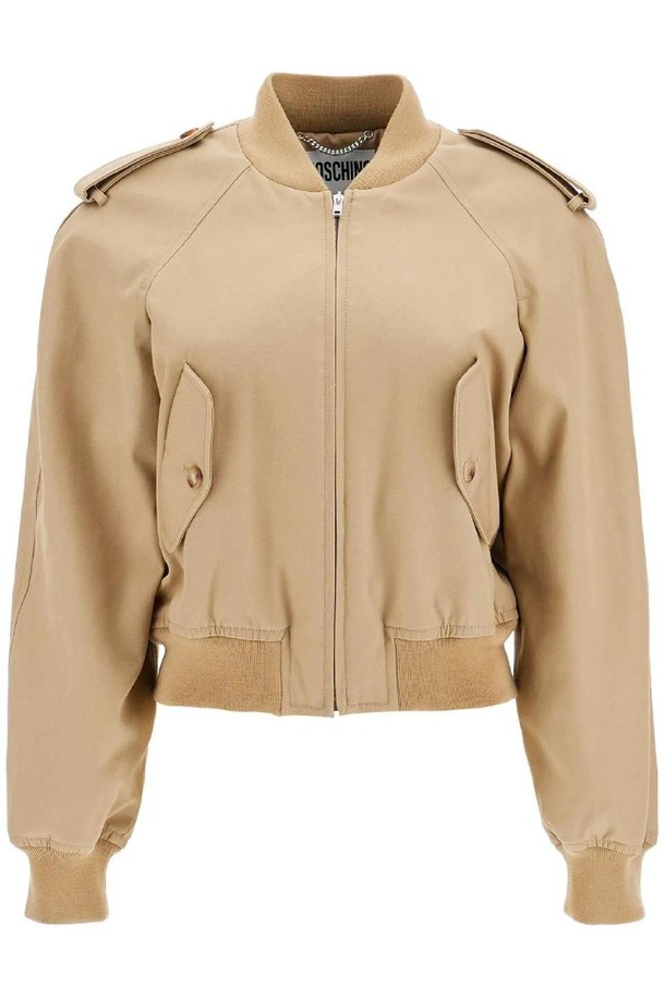 MOSCHINO - 점퍼 - 모스키노 여성 봄버 자켓 gabardine bomber NB02