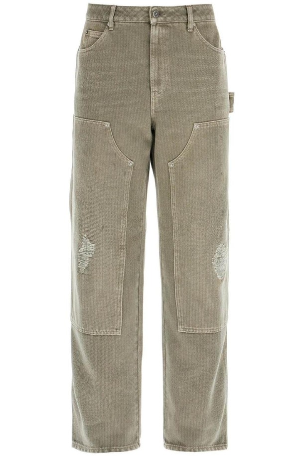 GOLDEN GOOSE  - 슬랙스/수트팬츠 - 골든구스 남성 바지 distressed effect pants NB02